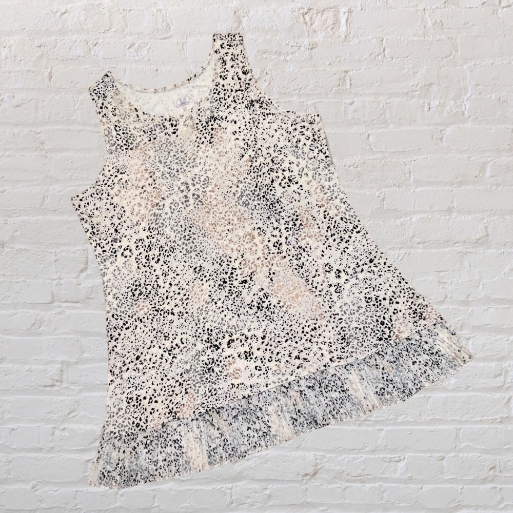 LOGO LAYERS Printed Knit Tank Size XL
